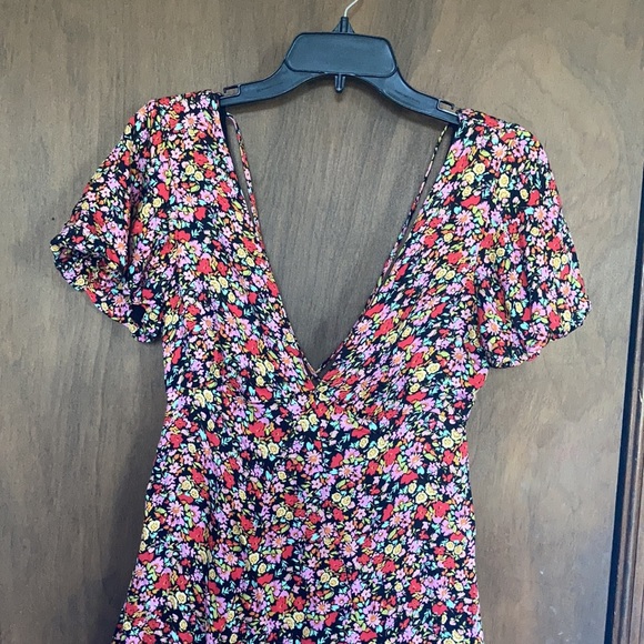 Rewind long floral print dress w criss cross in back boho XS XXL jr - Picture 8 of 17